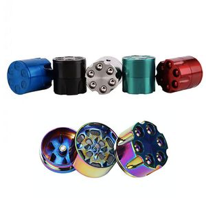 wholesale colorful Rainbow mini 30mm metal herb grinder Cheap Creative Bullet Grinders for smoking