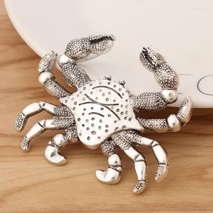 Pendant Necklaces 3 Pieces Tibetan Silver Large Crab Charms Pendants For Necklace DIY Jewellery Making Accessories