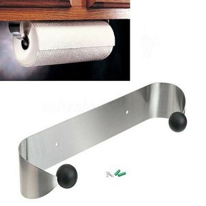 Organizzazione per la conservazione del bagno Portarotolo da cucina Accessorio Supporto per WC a parete Accessorio per asciugamani in tessuto per rack in acciaio inossidabile