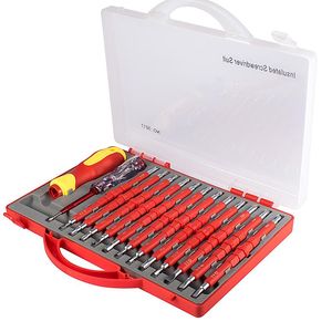 Handwerkzeuge 26 in 1 isolierter Elektriker-Schraubendreher-Satz magnetischer Multi-Kombinations-Schraubendreher-Bits 1000 V Stromtest-Reparaturwerkzeug