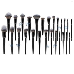 Makeup Brushes 1st Black Powder Foundation Blush Contour Highlighter Sculpting Eyeshadow Creas Eyeliner Brow Make Up Tool