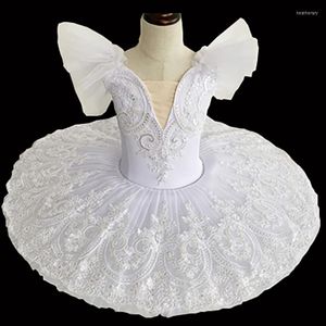Stage Wear White Professional Ballerina Ballet Tutu For Child Children Kids Girls Women Adults Party Dance Costumes