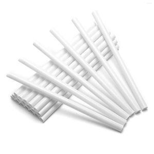 Baking Tools 50 Pieces Plastic White Cake Dowel Rods For Tiered Construction And Stacking (0.4 Inch Diameter 9.5 Length)