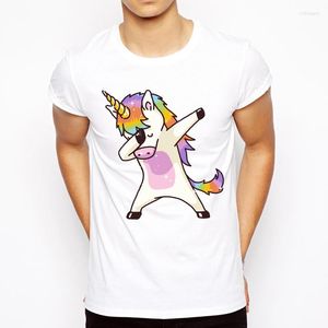 Männer T Shirts Ankunft Mode Oansatz Männer Kurzarm Cartoon Magie Tier T-shirts Tupfen Pferd Tanzen