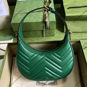 حقائب حقائب 7A سلسلة Crescent Woman Messenger Underarm Crossbody 699514 نمط موجة حقيبة اليد