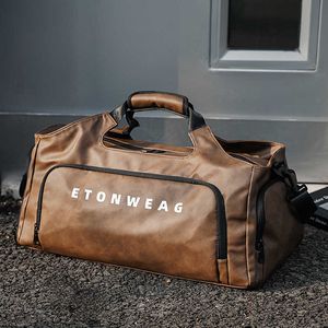 Bolsas de mochila separação molhada seco Bolsa de fitness de grande capacidade Posição de sapato independente Posição de curta distância Balsa de bagagem Satchel 230202