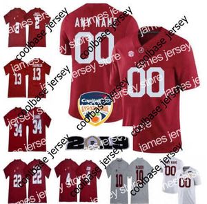 James Custom NCAA Alabama Crimson Tide Football College Personalizado Mulheres jovens Devonta Smith Henry Ruggs Quinnen Williams Tagovailoa