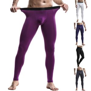 Cuecas Masculinas Roupas íntimas Térmicas Quentes Longas Johns Leggings Baselayer Bottoms Inverno Primavera Roupas Esportivas Masculinas Calças Cuecas