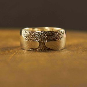 12 Stück Baum des Lebens Wikinger Amulett Ring für Vintage-Schmuck Hochzeit Valentinstag Geschenk