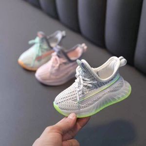 2023 Aogt Bahar Bebek Ayakkabıları Bebek Toddler Yumuşak Konforlu Örgü Nefes Alabilir 0-3 Yıllık Çocuk Spor Ayakkabı