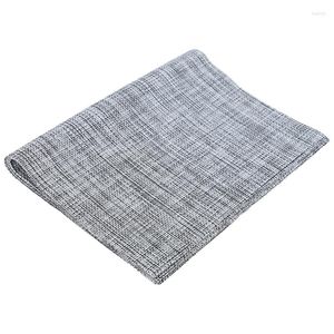 Table Mats Placemats Gray Place Wipeable Easy To Clean Set Of 6 For Dining Kitchen Restaurant
