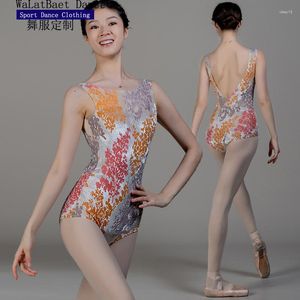 Stage Wear Ballet Dance Leotard For Women's Tights Velvet Burnout Gymnastics Sexy Swimwear Adult Costumes