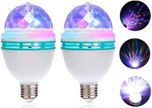Magic Ball Rotating Bulb Small Magic Ball Sound Control Light KTV Flash Bulb E27 Stage Lamp RGB LED Bulb