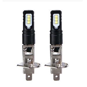 Fendinebbia LED per auto da 20 pezzi H1 H3 6LED CSP 12V 1200LM Lampadina automatica colore bianco 6000K