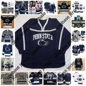 Maglia da hockey NCAA Frozen Four Penn State Nittany Lions 3 Maglie Alyssa Machado 4 Maeve Connolly 5 Karley Garcia 6 Carrie Byrnes 7 Olivia