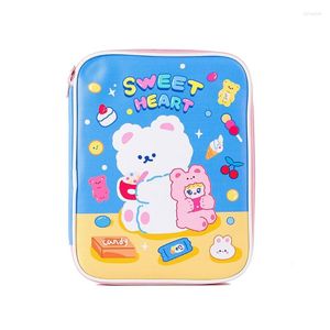 Valigette Coreano Cartoon Laptop Custodia in ecopelle Custodia per tablet Cover Custodia con cerniera Borsa per notebook da 9,7-11 pollici