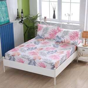Bedding Sets 3 Pieces Of Cotton High-grade Active Printed Fabric Fitted Sheet Pillowcase Kit Can Be Customized Size