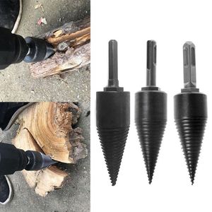 Professional Drill Bits Firewood Machine Wood Cone Reamer Punch Driver Bit Split Drilling Tools 130x32mm