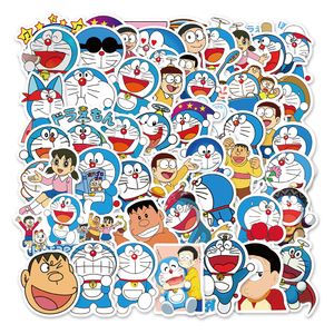 50 Stück Animation Doraemon Aufkleber Nobita Nobi Minamoto Shizuka Graffiti Kinderspielzeug Skateboard Auto Motorrad Fahrrad Aufkleber Aufkleber Großhandel