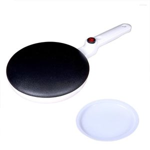 Brödtillverkare Electric Crepe Maker Non-Stick Dipping Plate Plus bas och smet Spatula Portable Compact Baker Breakfast