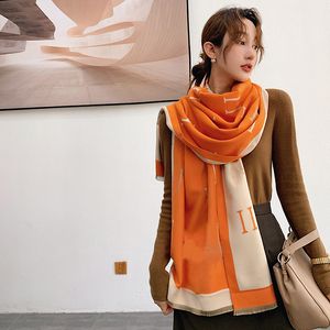 Sex slags bokstav kashmir designer filt mjuk ull halsduk sjal b￤rbar v￤rme f￶rtjockning pl￤d b￤ddsoffa s￤ngen stickad filt 65*190 cm