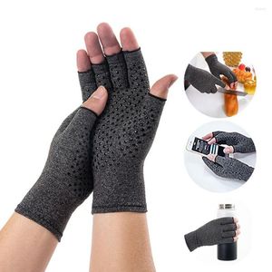 Handledsstöd Handsmärta Relief Anti-artrit Kompressionshandskar Pekskärm Mittens utomhus halvfinger