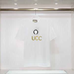 230GメンズTシャツダブルガーゼ半袖新しい夏の新しいトップデザイナー衣料品メンファッションTシャツ高級メデューサプリントサイズM-3XL