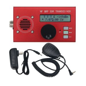 Новый USDX USDR HF QRP SDR Приемопередатчик Electronics SSB/CW приемопередатчик 8-полос 5W DSP SDR Black Shell с микрофоном