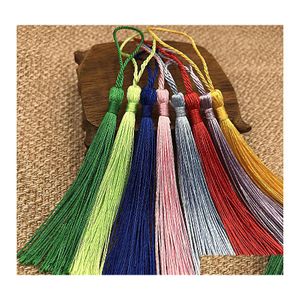 Charms 130 mm h￤ngande rep Silk Tassel Fring f￶r DIY Key Chain Earring Hooks Pendant Jewelry Making Finding Supplies Tillbeh￶r 202 DHQFM