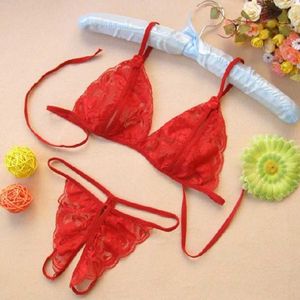 Sexy Set Lingerie erotica da donna Tuta esotica con apertura sul cavallo Biancheria intima senza fili Due pezzi Donna Y2302