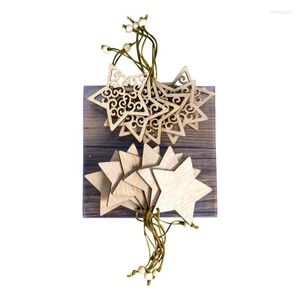 Christmas Decorations Wood Cutout Hanging Ornaments Unfinished Wooden Slices Crafts Tree