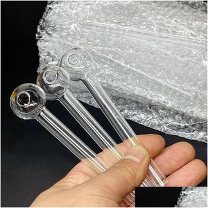 Rauchpfeifen Klar Pyrex Glas Ölbrenner Transparentes Rohr 10 12 cm Handtabak Drop Lieferung Hausgarten Haushaltsdiverses Accesso Dhgtr
