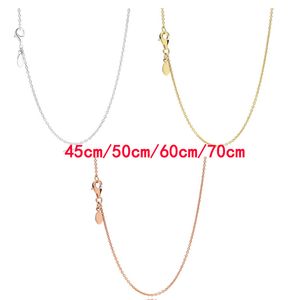 The New Popular 925 Sterling Sterling Sterling Sliding Buckle Can Adjust The Necklace Is Suitable for DIY Rose Gold Pendant Fashion Jewelry