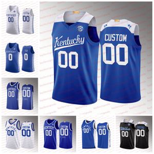 Jerseys de basquete Custom NCAA Kentucky Wildcats Basketball Jerseys 15 DeMarcus Cousins ​​1 Devin Booker 12 Karl-Anthony Towns 11 John Wall Immanuel Quickley