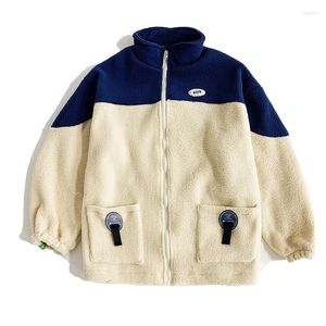 メンズダウンヒップホップファッション秋の冬K-スタイルラムウールコートメンズパッド入り服コットンルーズシンプルなファッショナブル