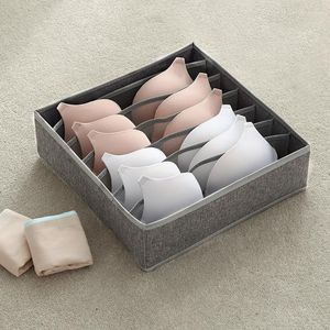 Förvaringslådor Luluhut Washable Underwear Box Foldbar 7 16 24 GRICS BRAS SOCKS DRAWER Organizer Multi-Function Home330L