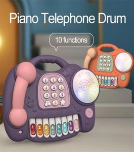 Eletric Hand Drum Piano Baby Phone Toys for Kids Xmas Education Gifts Music Light Telephone Juguetes Girls Early Learning Toys 2013557396