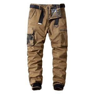 Männer Hosen Militär Hosen Casual Baumwolle Einfarbig Cargo Männer Outdoor Trekking Reisen Multi-Taschen Arbeit PantsMen's