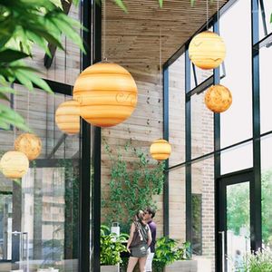 Pendant Lamps Nordic Creative Planet Lamp Cafe Restaurant Bar Table Decoration Kindergarten Children's Room Personality Moon Chandelier