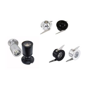 Mini kits de luz de luz Led Spot Gabinete Puck Spotlights Downlight para exibição de cozinha Mostra de armário de armário de jóias 1watts Crestech168