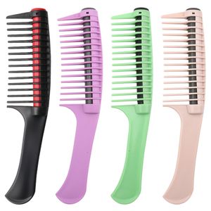 1pc professionell bred tandhårkam borste anti statisk salong målarverktyg barberare detangling comb diy hårstyling tillbehör