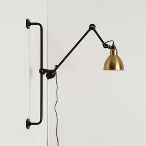 Vägglampa långa sconces retro gevir sconce koreansk rum dekor armatur applikationsljus glas