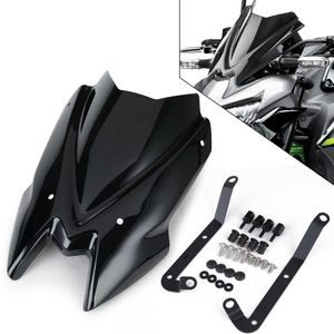 Windschutzscheibe Z650 2020 2021 Windschutzscheibe für Kawasaki Z 650 Motorrad Zubehör Windschutz Deflektor Mit Halterung 0203