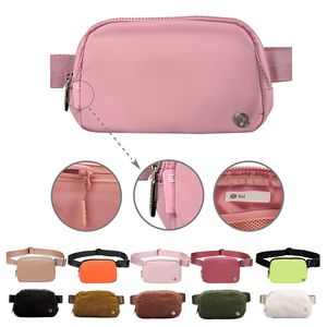 everywhere Fleece lu womens yoga belt Bag Teddy Nylon Waist Waistpacks Outdoor sport Luxury Designer chest handbag fanny pack