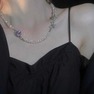 Подвесные ожерелья Vintage 90 -х гот чистый кусочек лоскутное ожерелье Сердце для девушек для девочек подарки подарки 0206