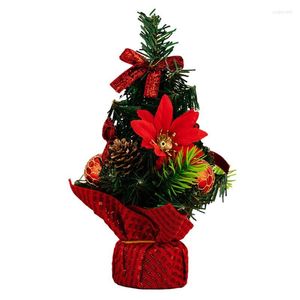 Christmas Decorations Mini Tree | Miniature Ornaments For Tiny Tabletop Artificial