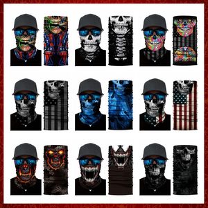 MZZ176 The Venom Bandana Motorcycle 3D Seamless Balaclava Headwear Skull Cycling Face Mask Outdoor Windproof Magic Scarf Neck Warmer