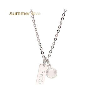 Pendant Necklaces Stainless Steel Faith Dream Necklace For Women Inspirational Charm Neckalce Fashion Jewelry Gift With Cards Drop D Dhryi