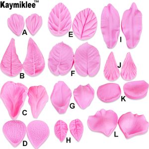 Cake Tools C211 24pcsset Leaf Flower Petal Silicone Mold Form Cake Decorating Tools Fondant Sugarcraft Gumpaste Chocolate Baking Claymould 230204