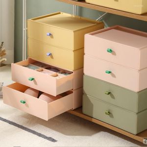 Storage Boxes Drawer Type Underwear Box Multi-function 12 Gird Socks Compartment Finishing Home Bra Products